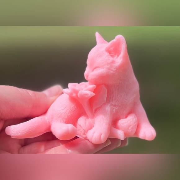 Cat Kitten Kitty Soap - Fragrant Decorative Soap  Handmade Handcrafted - Picture 11 of 14